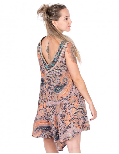 Vestido estampado macacão