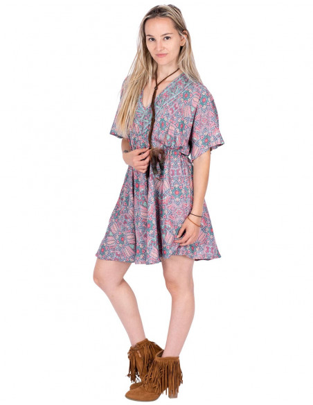 Short Dress Wide Sleeves