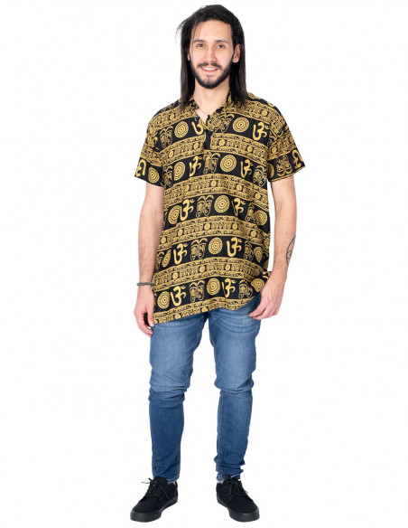 camisa-etnica-amarillo-simbolo-om