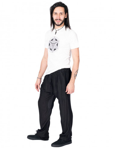 Schwarze gerade Hose