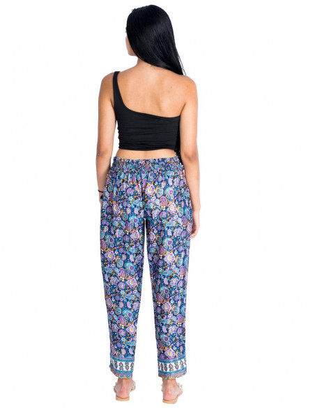 Pantaloni skinny in seta