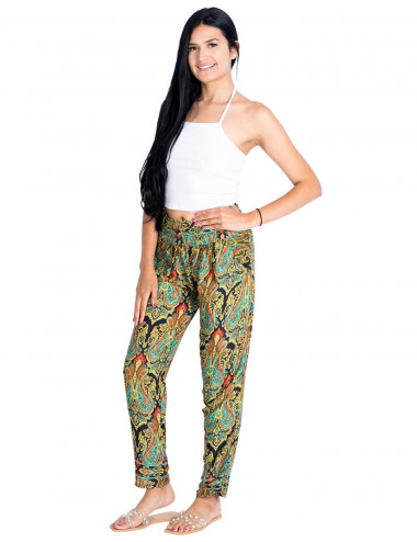 pantalon-pitillo-seda-estampado-negro 2