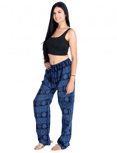 Pantalon droit bleu