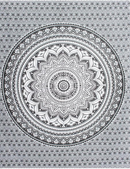Colcha preto e branco