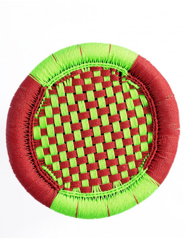 Woven Bamboo Stool - Handcrafted in India - 40...