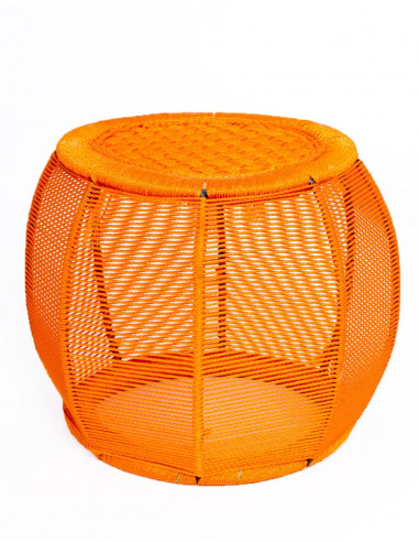 Handgefertigter runder Designerhocker aus...