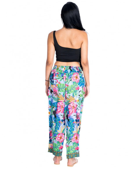 Pantaloni di seta colorati