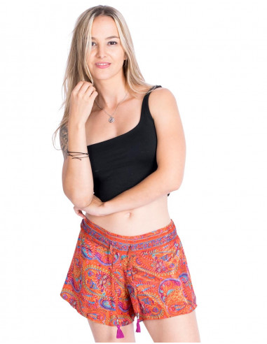 Short en soie