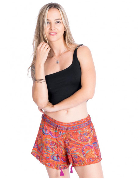 Shorts de seda