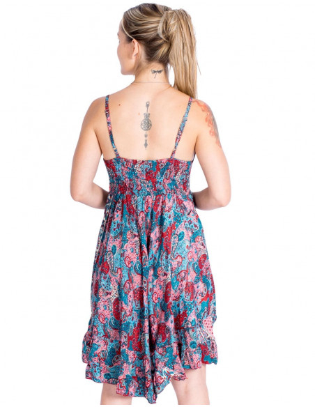 Mehrfarbiges frisches Kleid
