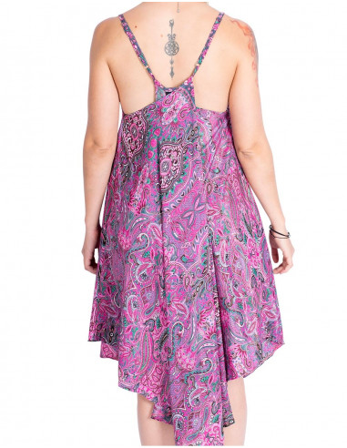 Vestido de Seda Desigual