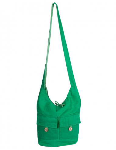 Bolsa de ombro de cores lisas