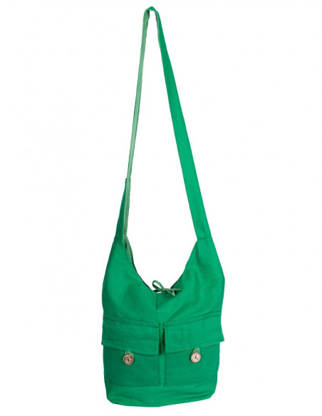 Sac à bandoulière aux couleurs unies