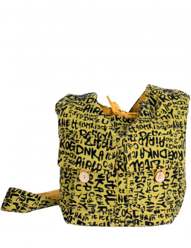 Borsa a tracolla gialla con...