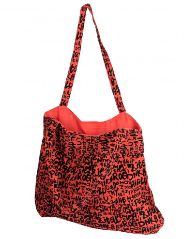 Sac Rouge Lettres Noires