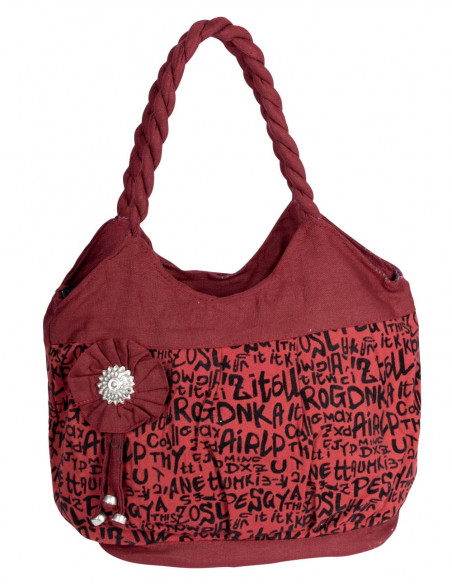 Burgunder Tasche mit Charme