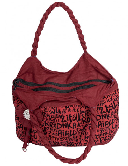 Burgunder Tasche mit Charme