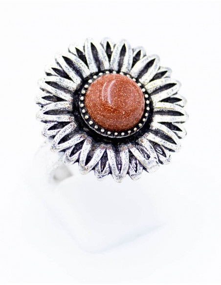 Anello Fiore con Pietra