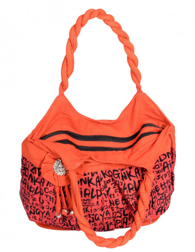 Orange Bag with Charm