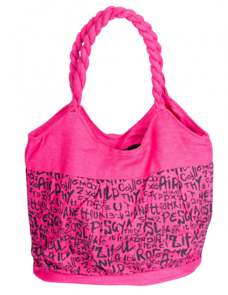 Pink Bag with Letters