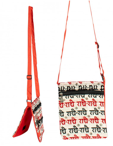 Sanskrit Inscription Shoulder Bag