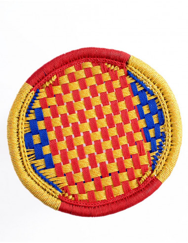 Tabouret en métal fabriqué à la main en Inde -...