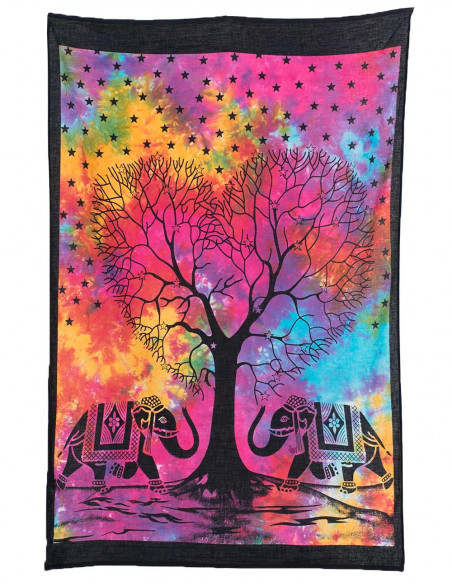Batik-Baum-Wandteppich