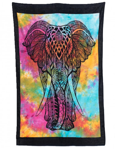 Colorful Elephant Tapestry