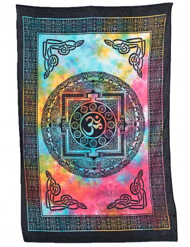 Bunter Om-Wandteppich