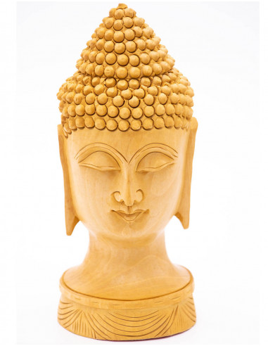 Statua della testa di Buddha