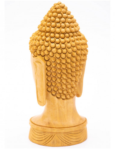 Statua della testa di Buddha