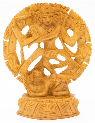 Shiva-Holzstatue
