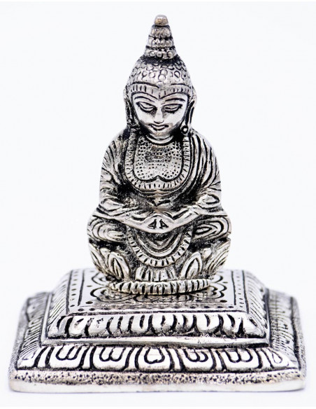 Porte-encens Statue de Bouddha en métal