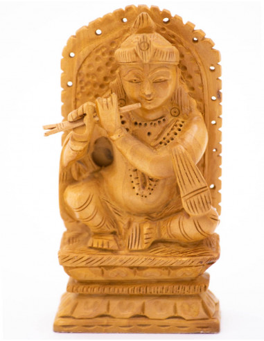 Statua scolpita di Krishna