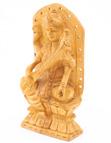 Estátua Esculpida da Deusa Saraswati