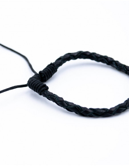 Pulseira Simples de Couro Simil