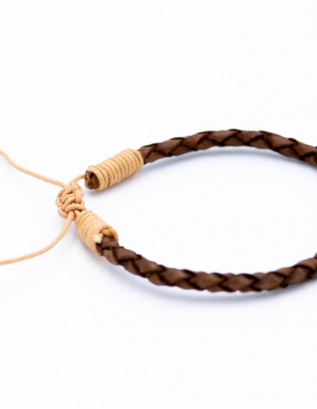 Pulseira Simples de Couro Simil