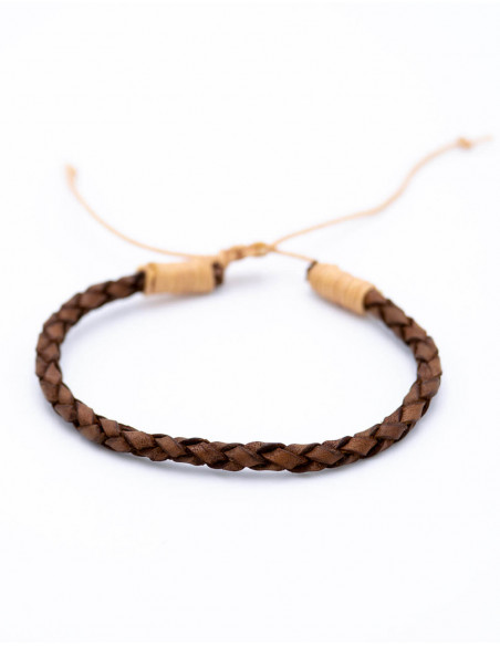 Pulseira Simples de Couro Simil