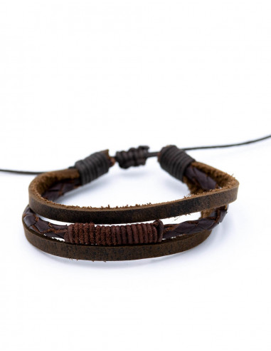Dreifaches Simil-Lederarmband