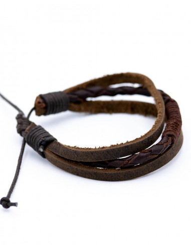 Bracelet Triple Simil Cuir