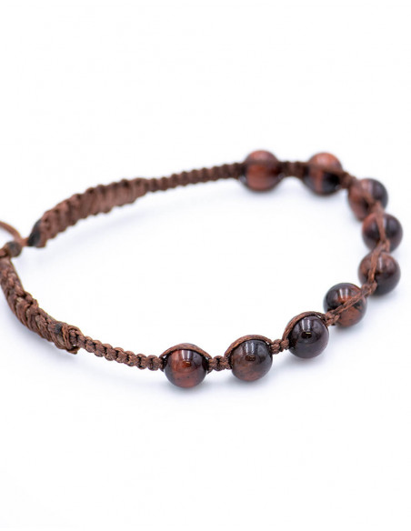 Macrame Bracelet with Tiger Eye Stone
