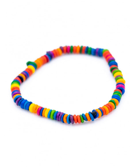 Mehrfarbiges Knochenarmband