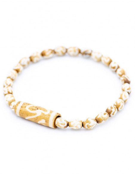 Bracelet en os fin unisexe