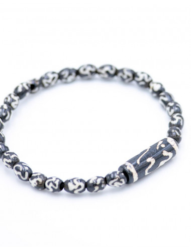 pulsera-hueso-estilo-hippie-negro