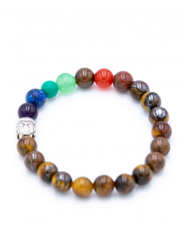 pulsera-etnica-piedra-mineral-ojo-de-tigre 2