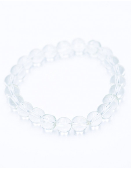 Bracciale elastico in cristallo di quarzo con pietra
