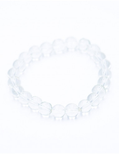 Pulseira de cristal de quartzo de pedra elástica