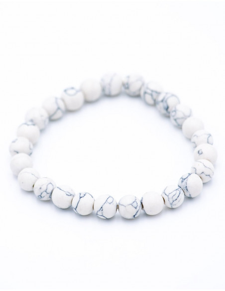 Howlite Mineral Stone Bracelet