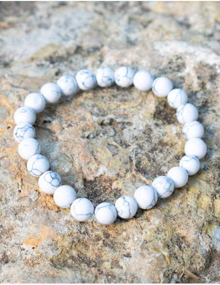 Howlite Mineral Stone Bracelet