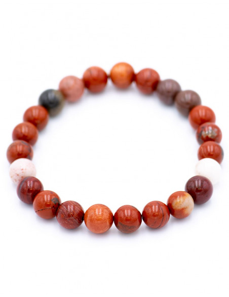 Pulseira Jasper Vermelho 8 mm.